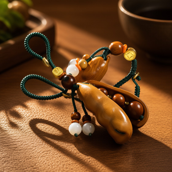 SERYU Wooden Bean Pod Charm – Keychain
